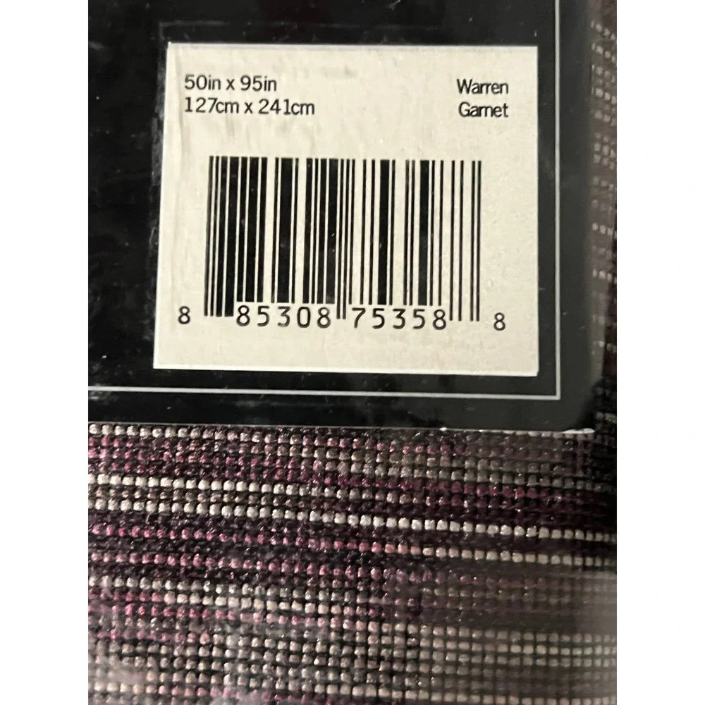 ECLIPSE Warren Grommet Top Curtains for Bedroom, Single Panel, 50